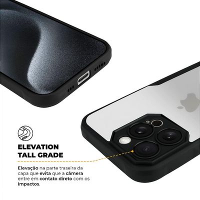 Kit Capa Dual Shock Sense e Pelicula Defender Pro Privacidade para iPhone 15 Pro - Gshield