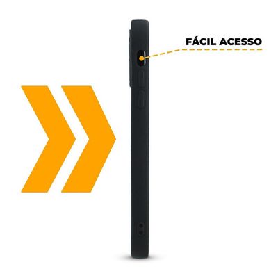 Capa para iPhone 13 - Preta - Silicon Cloud - Gshield