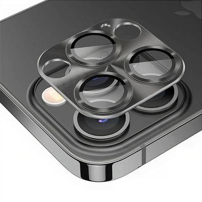 Protetor de lente de câmera de alumínio para iPhone 12 - Preta - Gshield