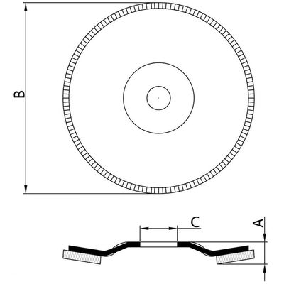 Disco Flap Para Acabamento 4.1-2" Grão 60 Tramontina Pro Tramontina