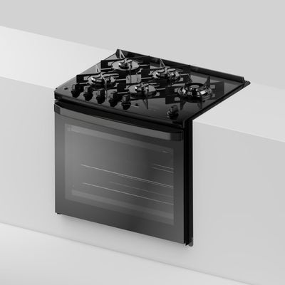 Fogão de Embutir 5 bocas Electrolux Preto Experience Mesa Vidro e Tripla Chama (FE5EP) 127V