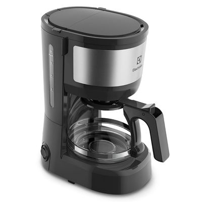 Cafeteira Elétrica Electrolux 15 Xícaras Efficient com Filtro Permanente Removível Cor Inox Preta (ECM10) 220V