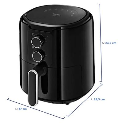 Fritadeira AIR FRYER Cube FRY ELGIN 4L AFG40 - 42AFG4002000  Preto  220 VOLTS