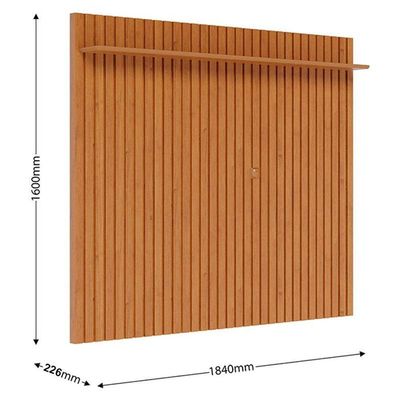 Rack Bancada Studio Com Painel Para Tv Loft 1.8 Off White Nature - Imcal