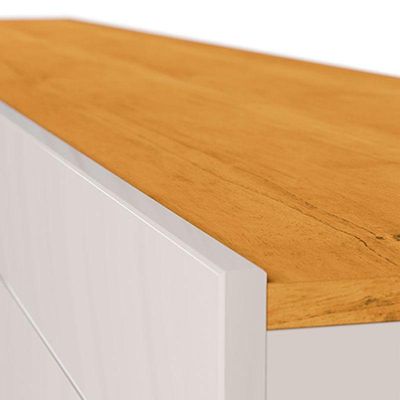 Rack Bancada Classic 3 Gavetas 2.2 Off White Nature - Imcal