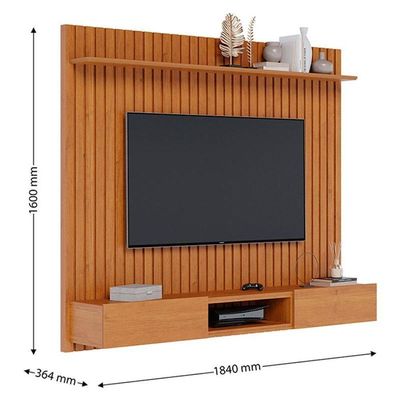 Painel Para Tv Home Suspenso Ripado Loft 1.8 Nature - Imcal