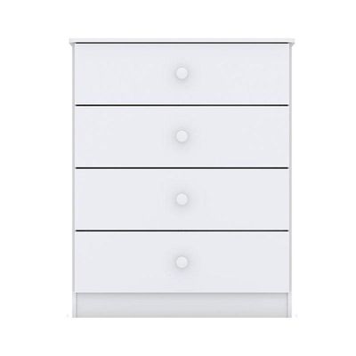 Cômoda Infantil Amarelinha Branco Brilho - Henn