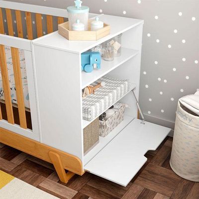 Berço Multifuncional Bkids Branco Freijó Eco Wood - Matic