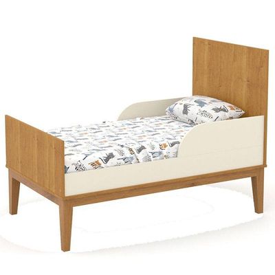 Berço Americano Unique Freijó Off White Eco Wood Com Colchão Ortobom - Matic