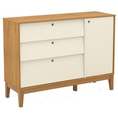 Berço Americano E Cômoda Sapateira Unique Off White Freijó Eco Wood - Matic