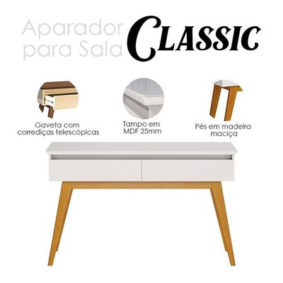 Aparador Para Sala Classic Off White - Imcal