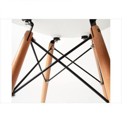 Cadeira Eiffel Charles Eames ABS Base de Madeira Dsw
