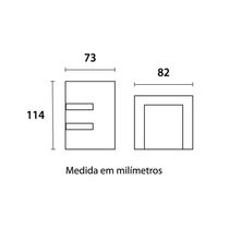 Arandela Blumenau Quadro Aleta G9 Bivolt