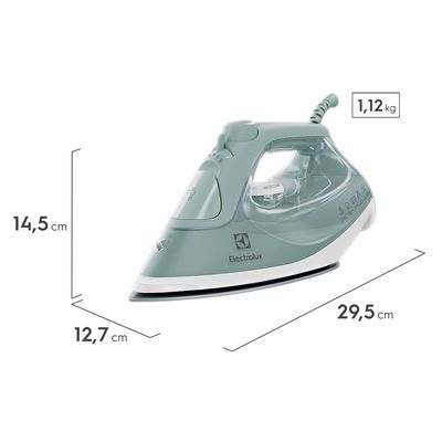 Ferro de Passar a Vapor e a Seco Electrolux Verde Claro Experience com PowerVapour (ESI51) 220V