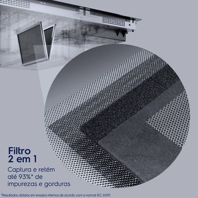 Cooktop de Indução 2 em 1 com Coifa Integrada Electrolux Expert (IE8CH) 220V