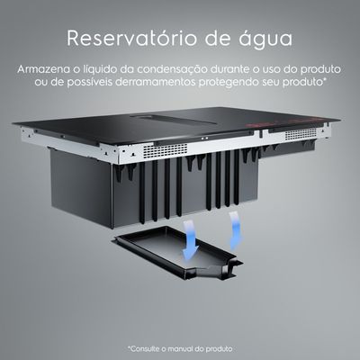 Cooktop de Indução 2 em 1 com Coifa Integrada Electrolux Expert (IE8CH) 220V