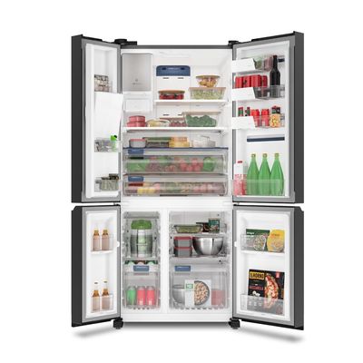 Geladeira Electrolux Frost Free Inverter 541L Experience com FlexiSpace 4 Portas Preta Pro Series (IQ8IB) 220V