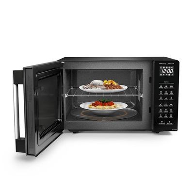 Micro-ondas Panasonic com Smartsense e Dupla Refeição 30L Preto - NN-GT68LBRU 220V