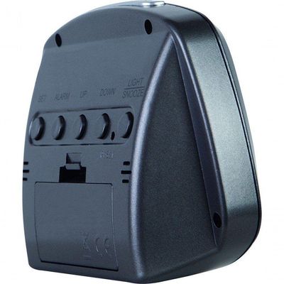 Despertador Digital Cinza Metálico Herweg 2977 único