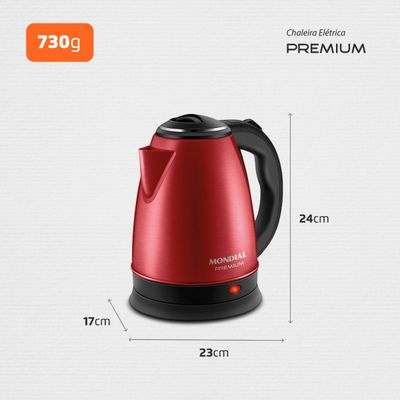 Chaleira Elétrica Mondial Pratic Inox CE-06-R 110V