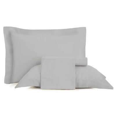 Jogo Cama Queen Altenburg 300 Fios Sublime Ponto Ajour Cinza