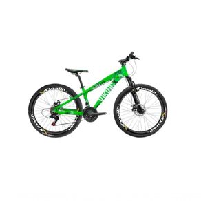 Bicicleta Viking Aro 26 Câmbio Importado 21v Vmaxx Verde Neon