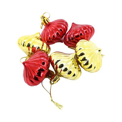 Kit Bola Pião Natal Le 5cm com 6 Unidades UNICA