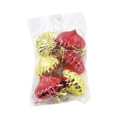 Kit Bola Pião Natal Le 5cm com 6 Unidades UNICA