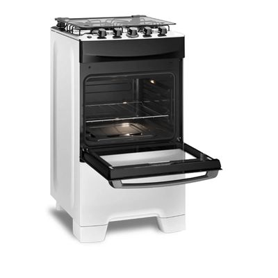 Fogão 4 Bocas Continental Branco Automático com TOPLimpaFácil (FC4IB) Premium Bivolt