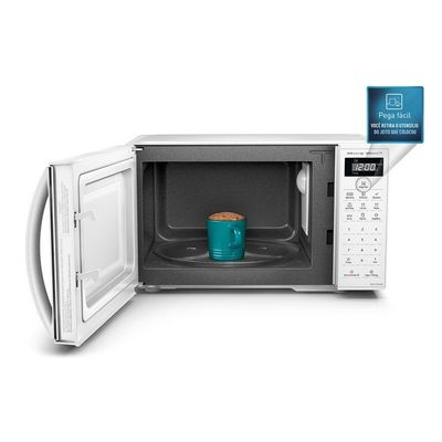 Microondas Panasonic Tecnologia Antibactéria Ag 21L Branco - NN-ST25LWRU 220V