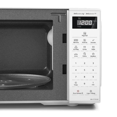 Microondas Panasonic Tecnologia Antibactéria Ag 21L Branco - NN-ST25LWRU 220V
