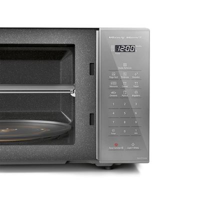 Micro-ondas Panasonic Dupla Refeição 27L Prata - ST55LMRU 220V