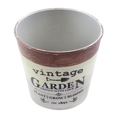 Mini Vaso De Planta Cachepot Estampado Decorado 11cm