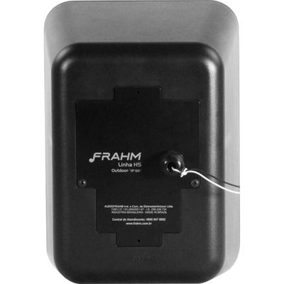 Caixa de Som Passiva FRAHM HS Outdoor 140W com Trafo Preta - PAR / 2