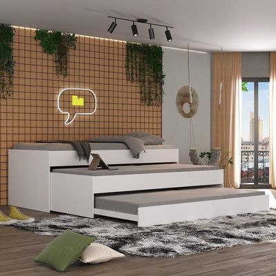 Tricama Com Colchão Incluso Multimóveis Branco