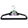 Conjunto de 10 Cabides Veludo Santana Preto