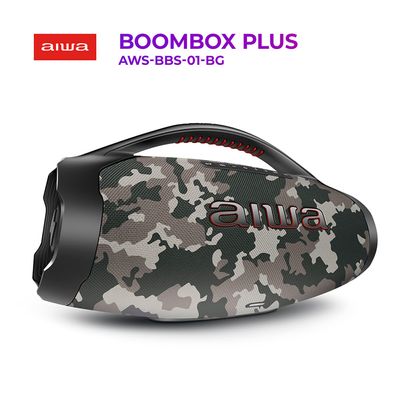 Caixa de Som Boombox Plus AIWA BBS-01-BG 200W BT 30H IP66 USB Cinza BIV
