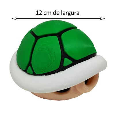 Casco Tartaruga Mario Koopa Verde Super Bros 3D