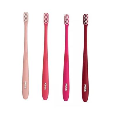 Kit Pack Anual C- 4 Escovas Dentais Basic Kess Cerdas Macias azul