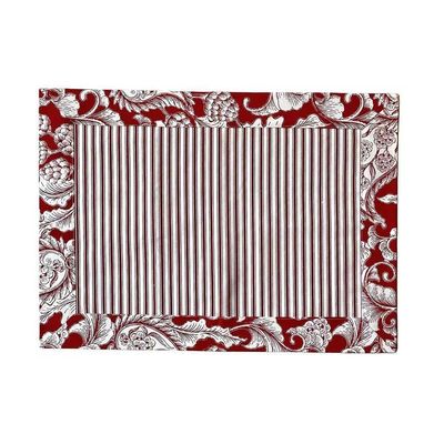 Jogo Americano Normandie Alcachofra Vermelho Blauss Maison