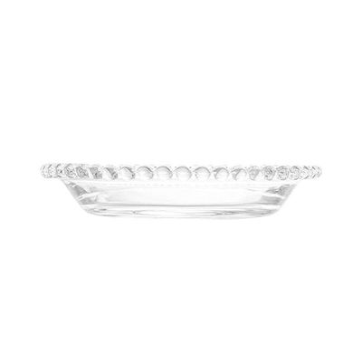 Jogo C-4 Pratos Cristal Transparente Pearl Wolff 14cm