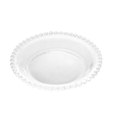 Jogo C-4 Pratos Cristal Transparente Pearl Wolff 14cm
