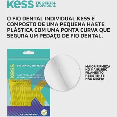 Fio Dental Individual Kess Individual 30 Unidades