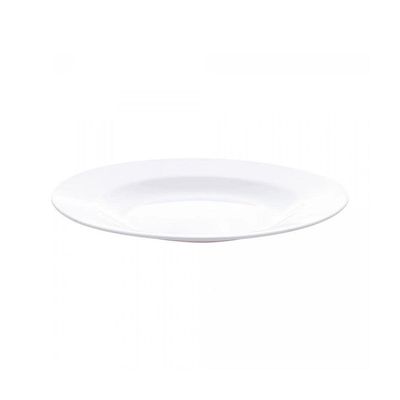 Jogo 2 Pratos Raso De Melamina Basic Branco 25cm Lyor