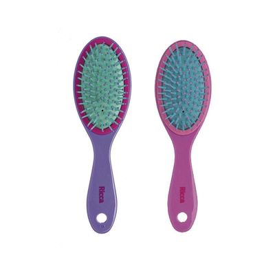 Escova De Cabelo Com Almofada Ricca Colors Oval Midi