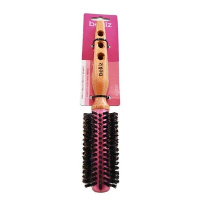 Escova Belliz Madeira Profissional Base Térmica Media 25cm