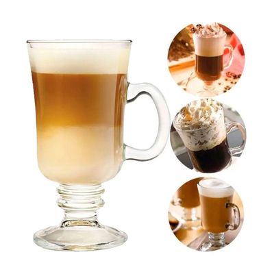 Jogo 10 Taças De Cappuccino Café Caneca Dolce Gusto Nespresso Vidro Transparente 250ml Lyor