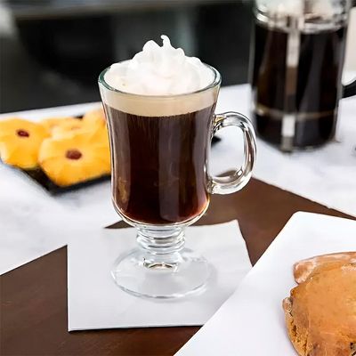 Jogo 10 Taças De Cappuccino Café Caneca Dolce Gusto Nespresso Vidro Transparente 250ml Lyor