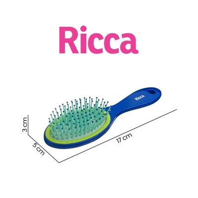 Escova De Cabelo Desenbaraçante Oval Midi Colors Ricca