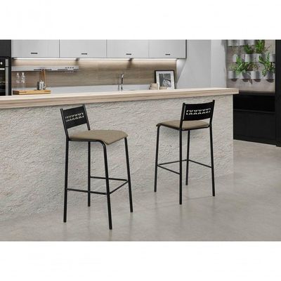 Conjunto 2 Banquetas Titanium Preto